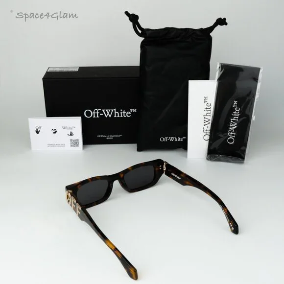 Off-White Men Sunglasses Havana Grey Square OERI124 FILLMORE  display picture 1